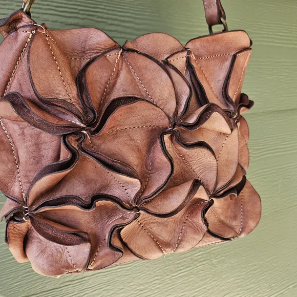 Pink Leather Appliqué Bag - Picture 3 of 10